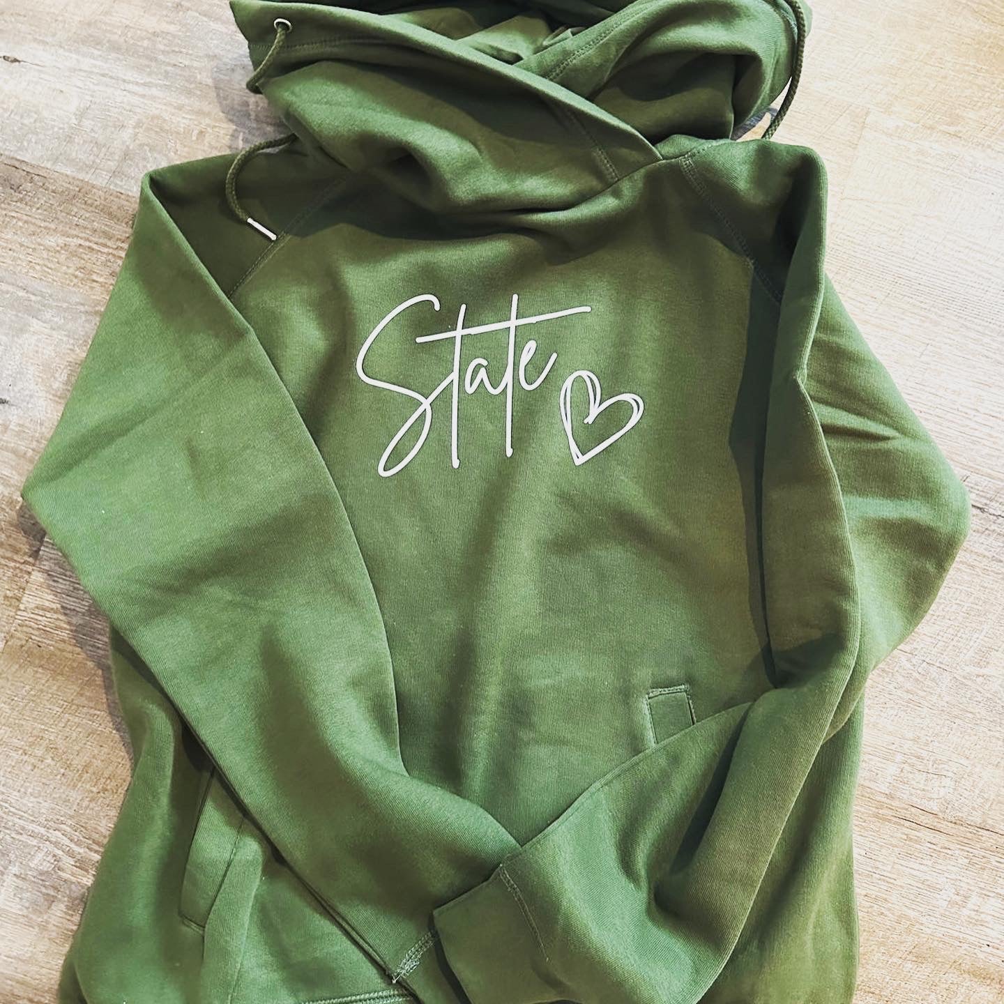 State Green Script Sweatshirt