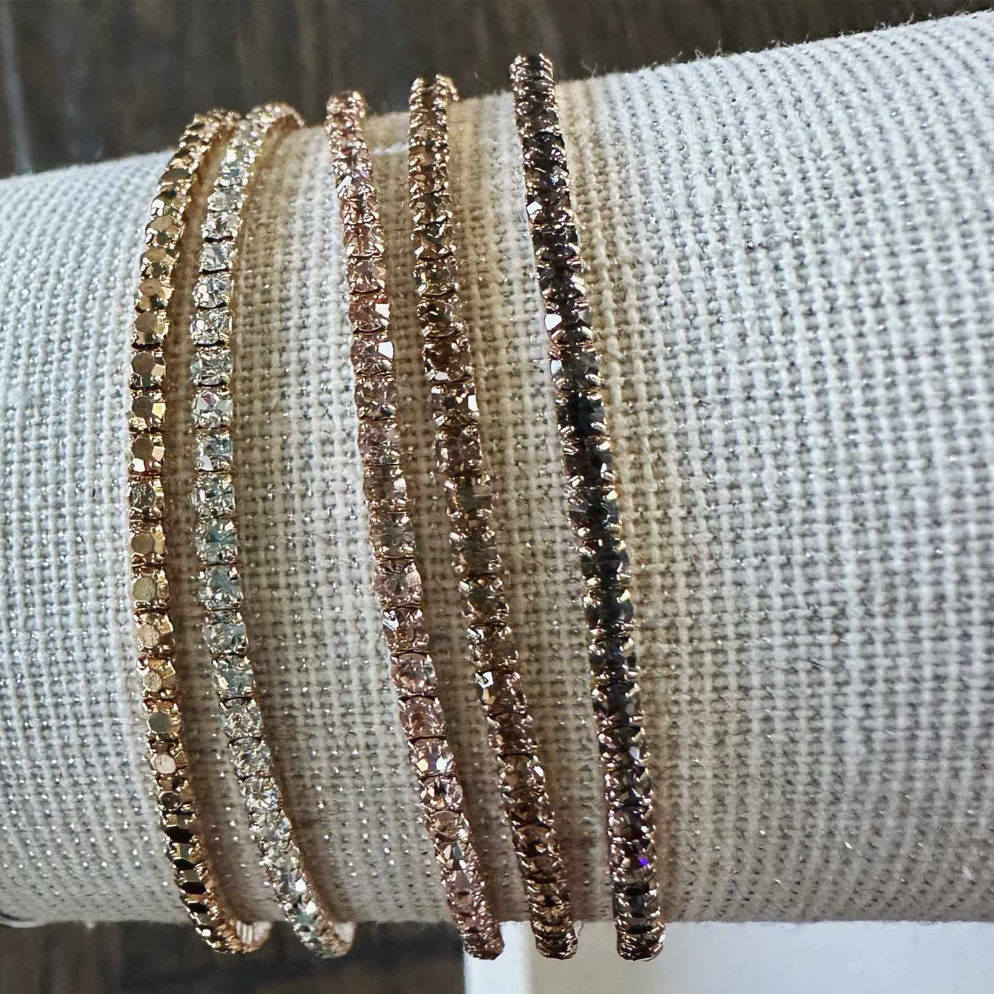 Glitzy Mini Stack Bracelet (set of 5)