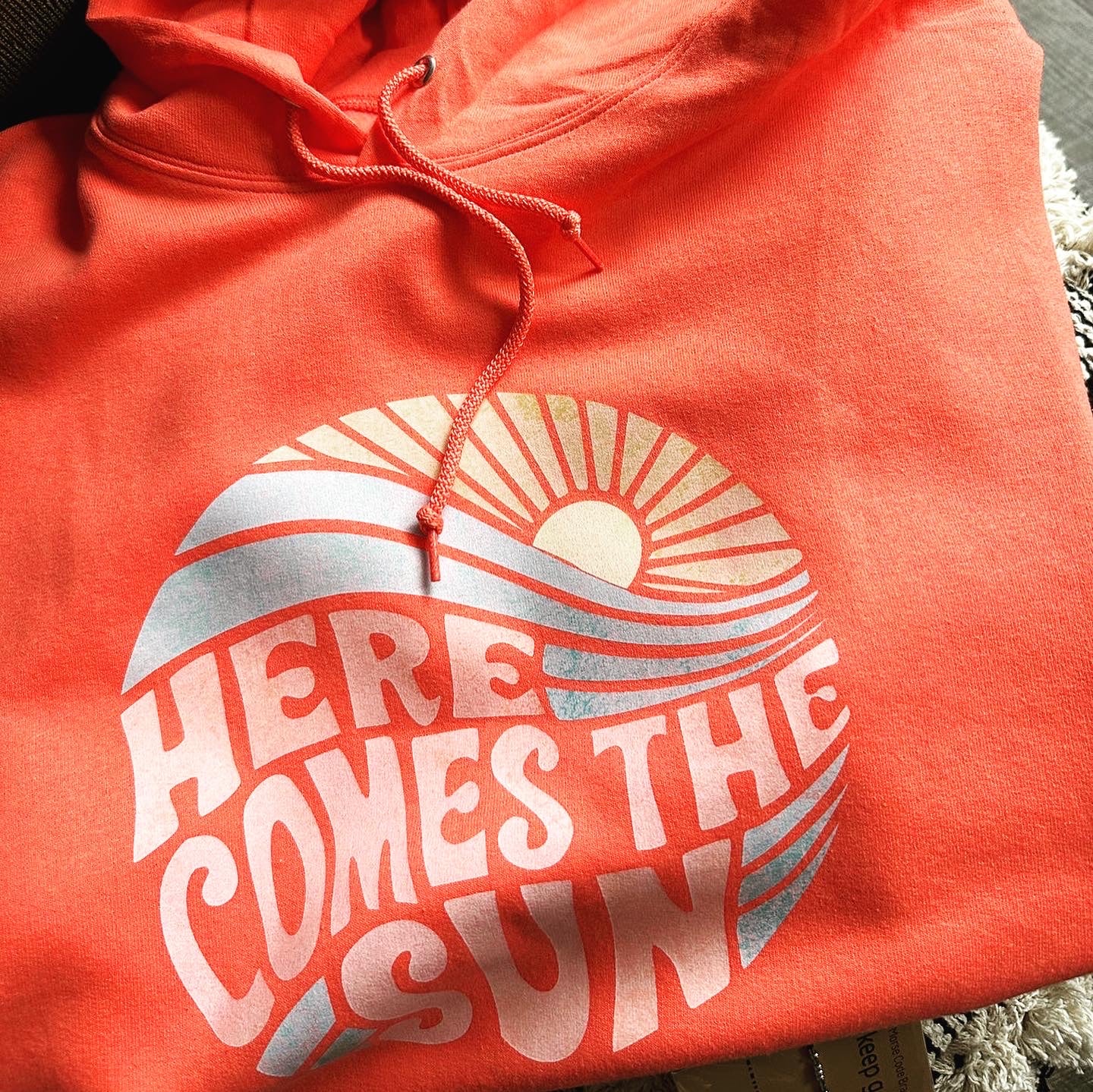 Here Comes the Sun Bright Hoodie