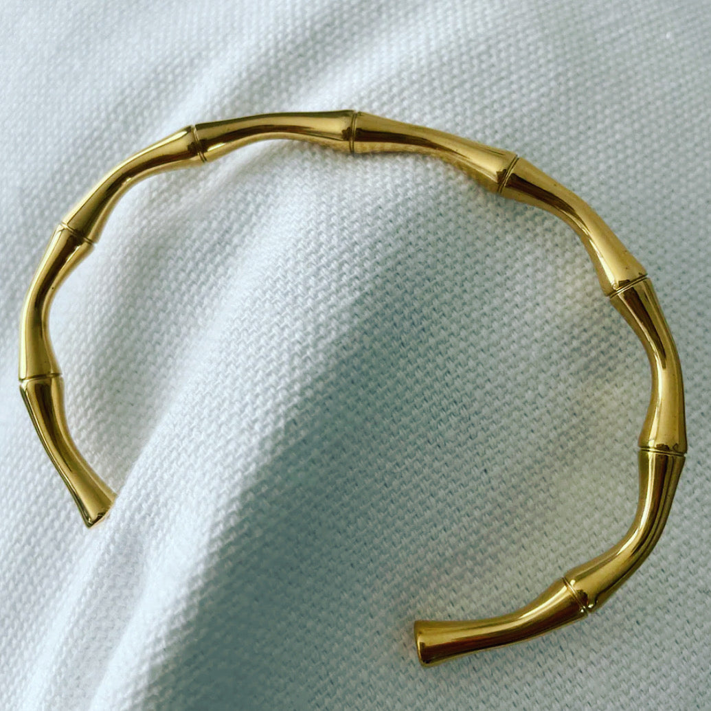 Gold Bamboo Cuff