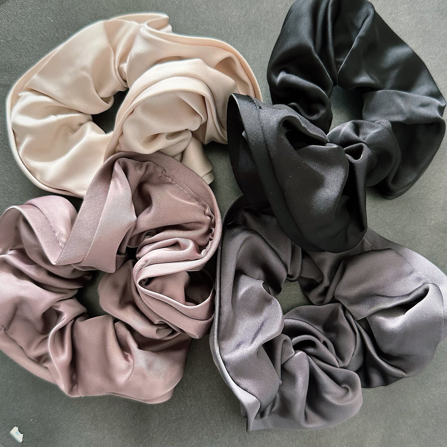 Silky Scrunchie w/ Trim Accent