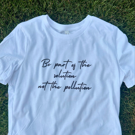 Solution to Pollution t-shirt