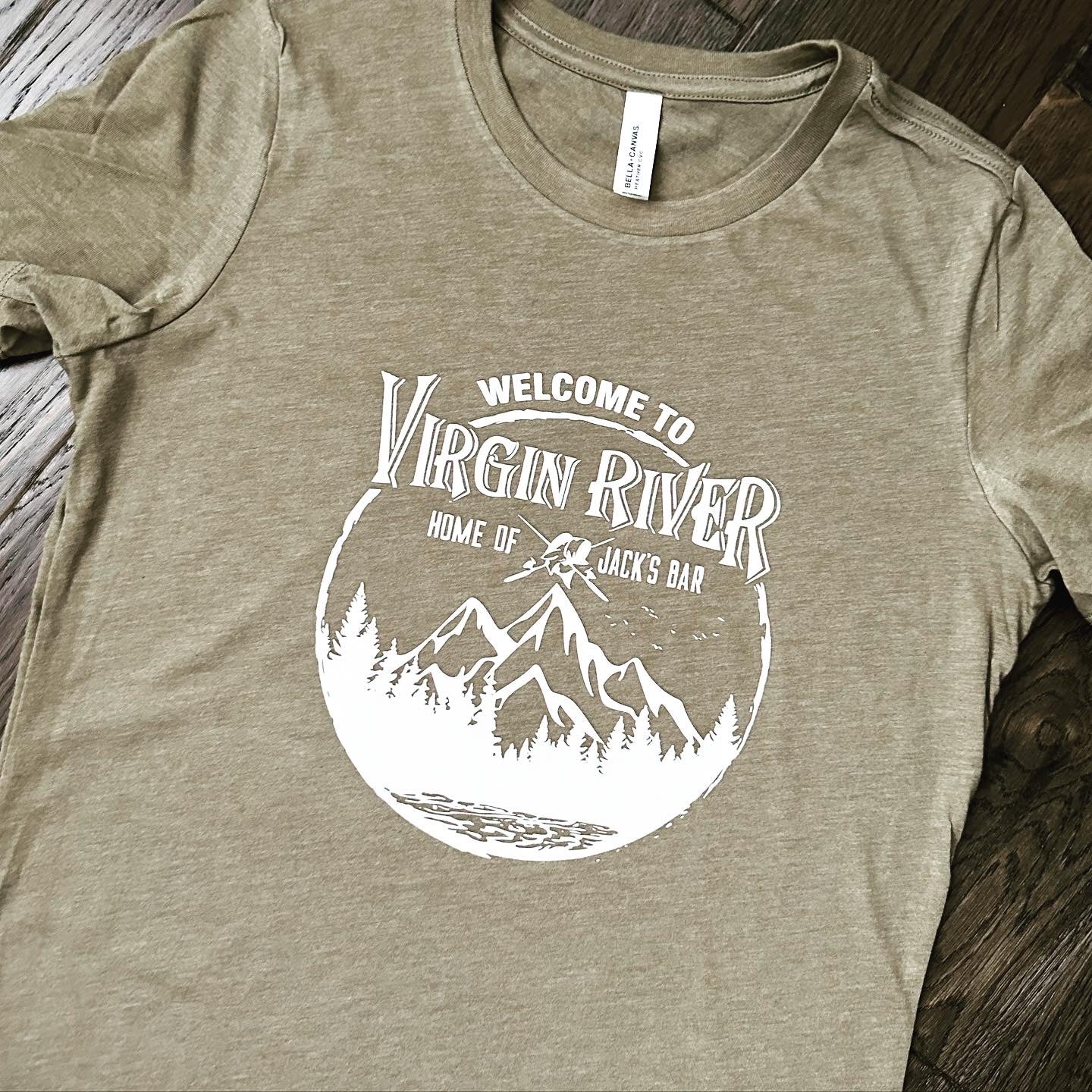 Virgin River Jack’s Bar Olive t-shirt